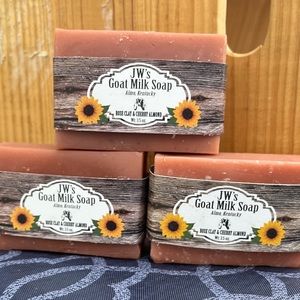 Rose Clay and Cherry Almond JW’s Goat Milk Soap